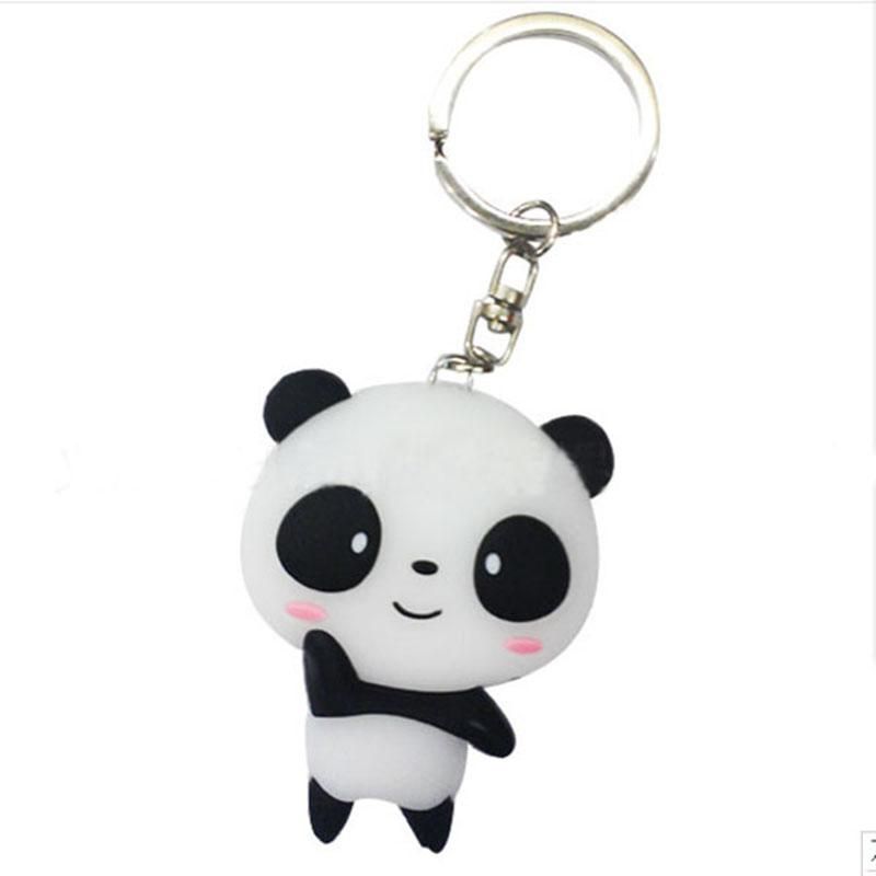 Panda-Schlüsselanhänger aus PVC
