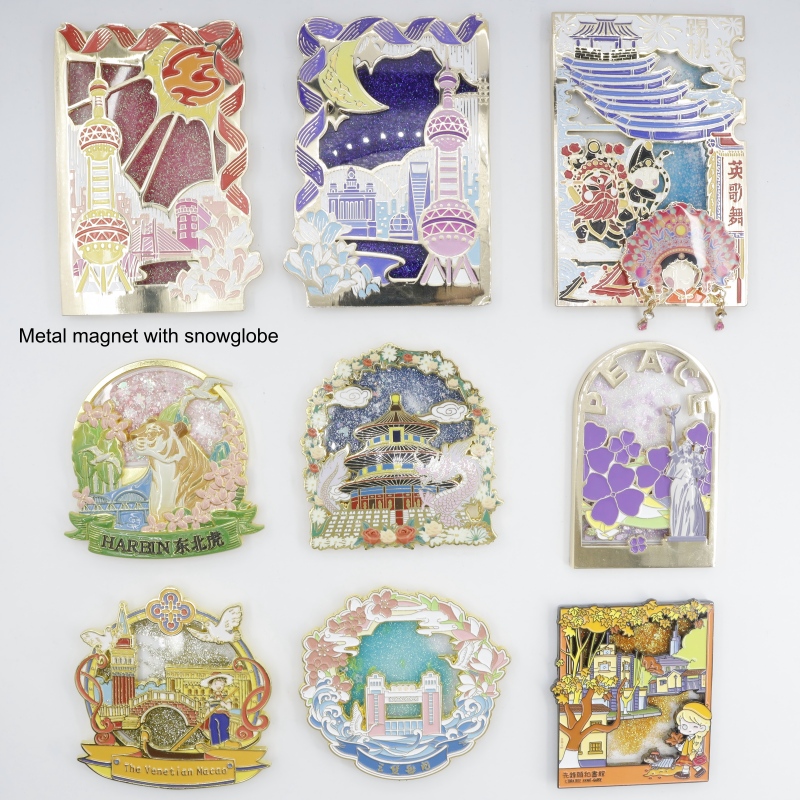 Metal quicksand refrigerator sticker (2)